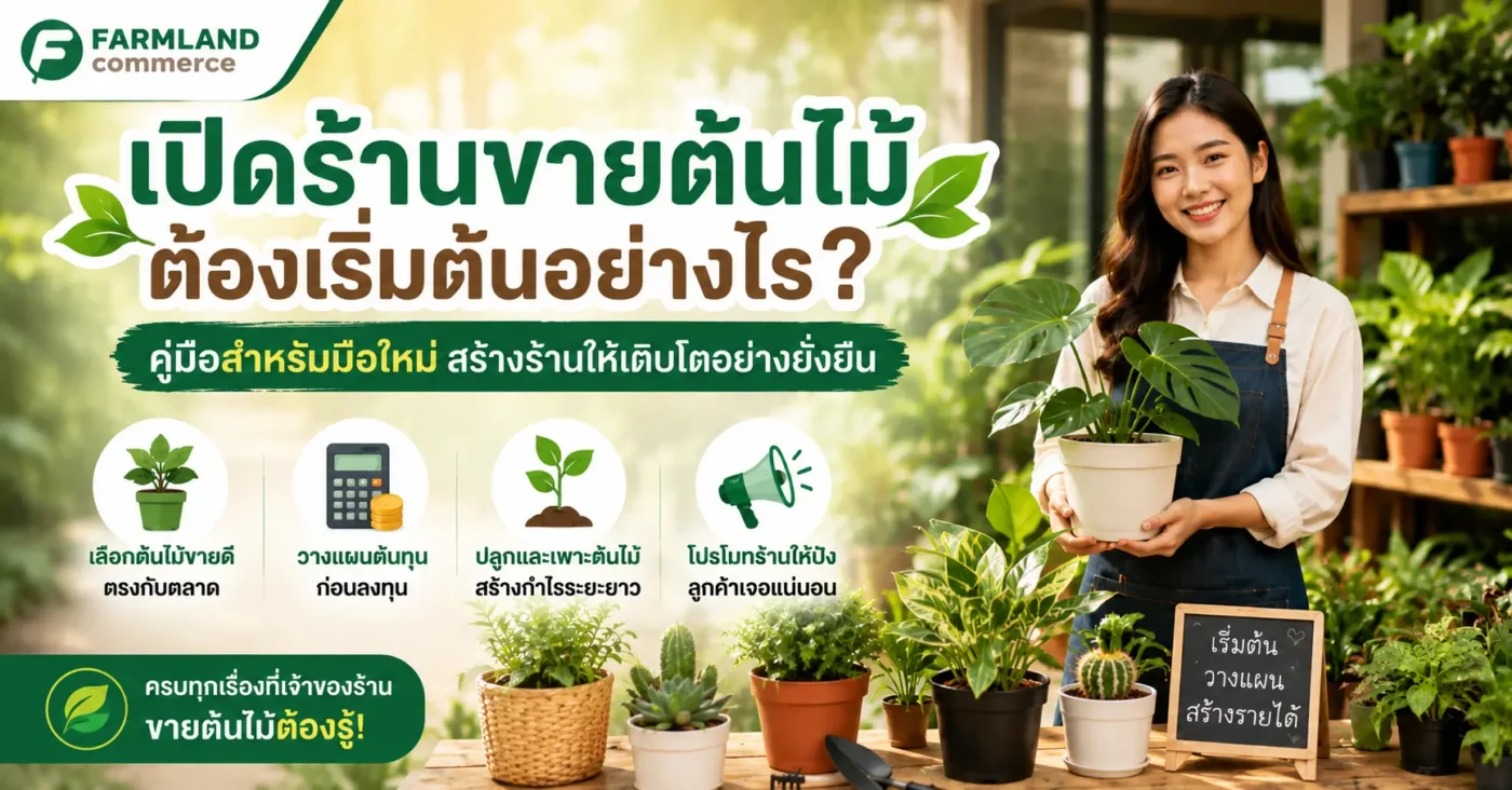เปิดร้านขายต้นไม้ ต้องเริ่มต้นอย่างไร?