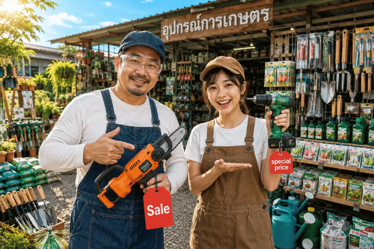 ขายอุปกรณ์เครื่องมือการเกษตร สินค้าเกษตร อาหารสัตว์ อุปกรณ์ไฟฟ้า ใกล้บ้าน farmland commerce